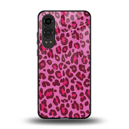 Leopard Pink back phone cover | glass case for oneplus nord ce 4 lite