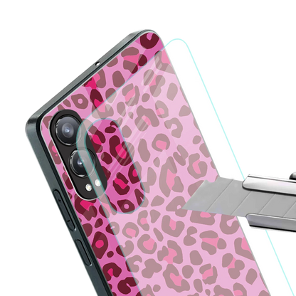 Leopard Pink stylish phone case for oneplus nord ce 4 lite | glossy glass and slim fit