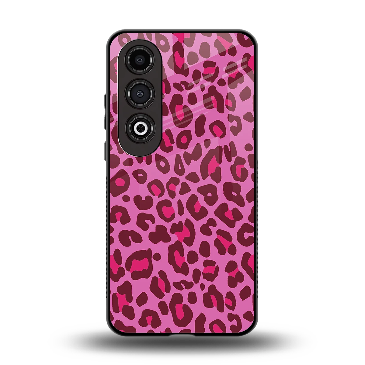 Leopard Pink back phone cover | glass case for oneplus nord ce 4
