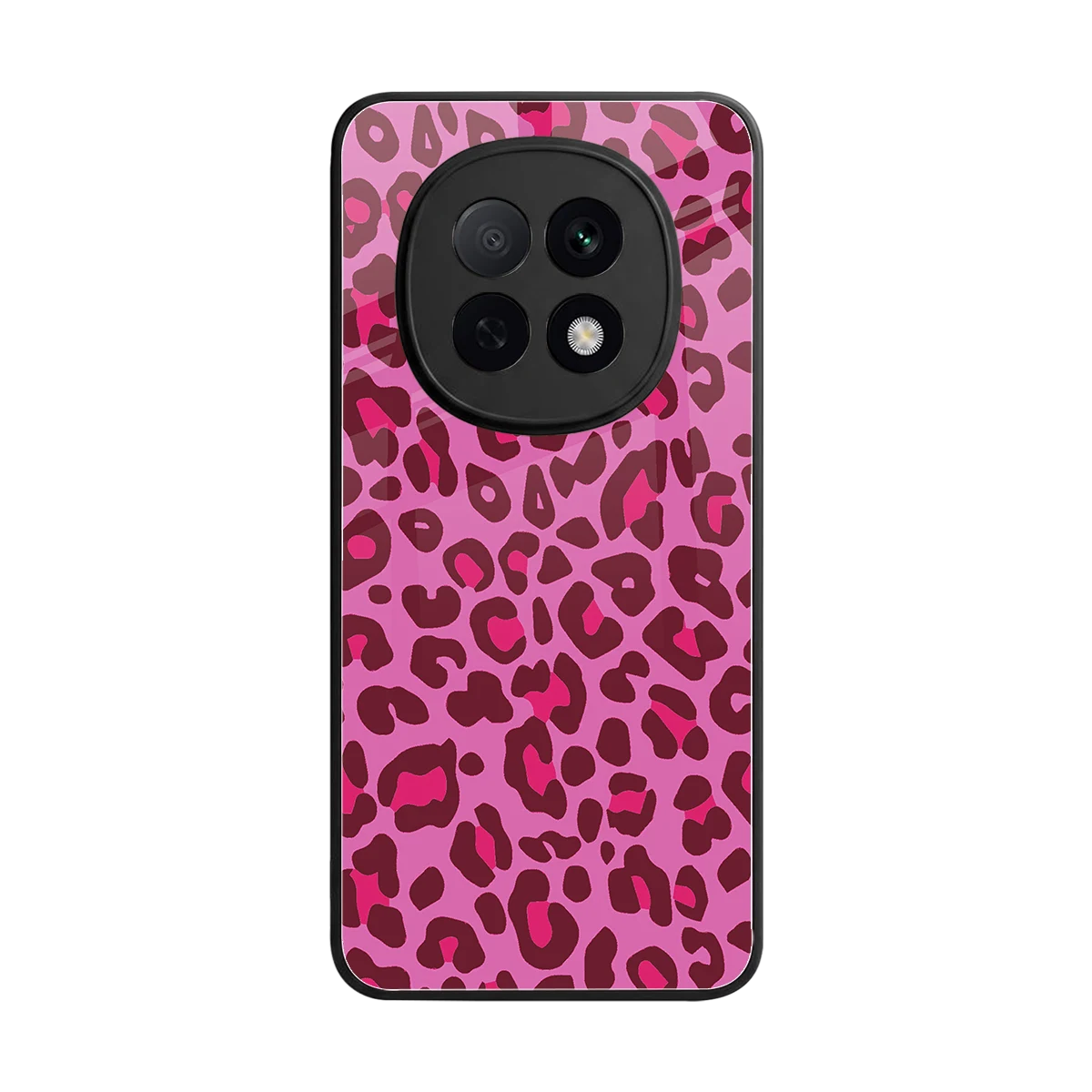 Leopard Pink back phone cover | glass case for oppo f29 pro 5g