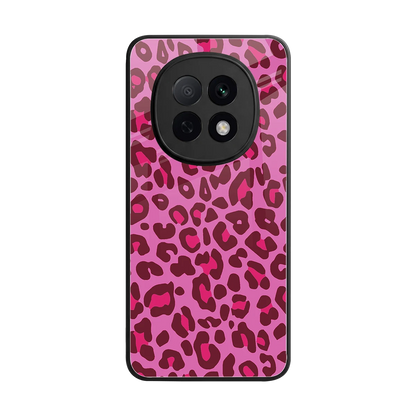Leopard Pink back phone cover | glass case for oppo f29 pro 5g
