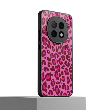 Leopard Pink oppo f29 pro 5g mobile cover | shockproof glass phone case
