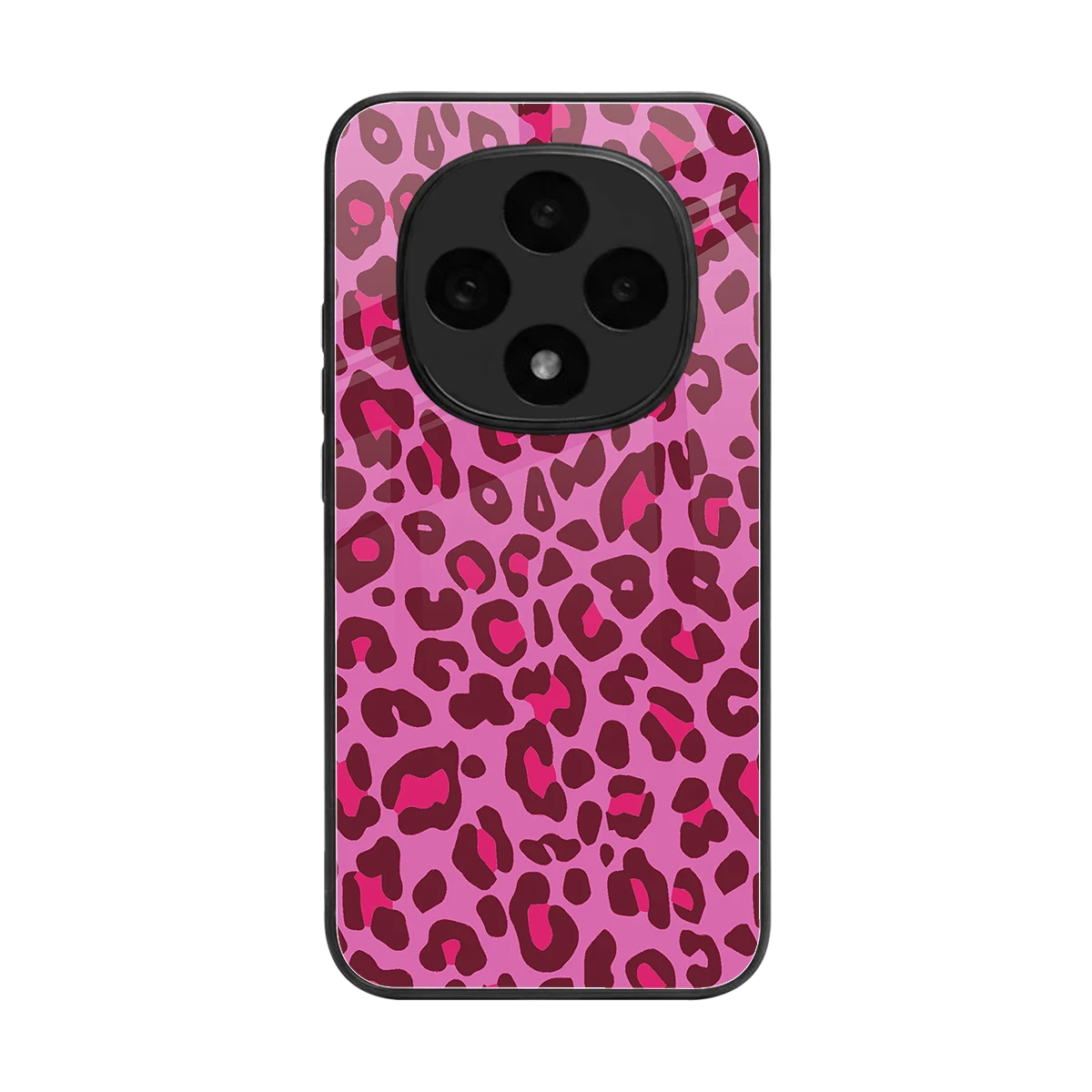 Leopard Pink back phone cover | glass case for oppo f31 pro 5g