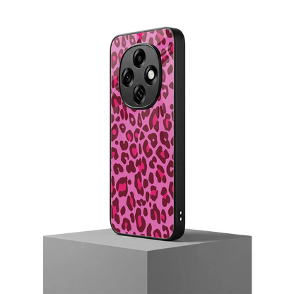 Leopard Pink oppo f31 pro 5g mobile cover | shockproof glass phone case