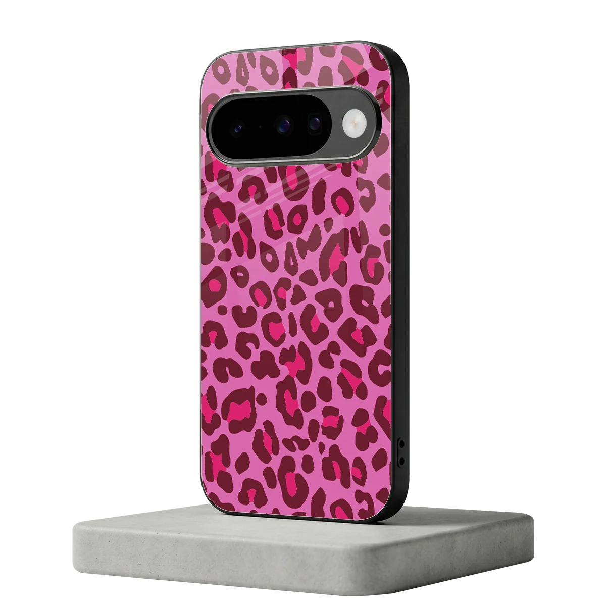 Leopard Pink google pixel 10 mobile cover | shockproof glass phone case