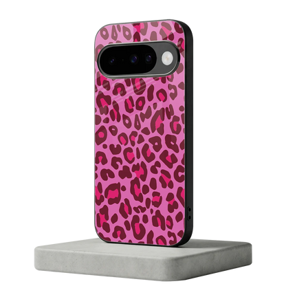 Leopard Pink google pixel 10 mobile cover | shockproof glass phone case