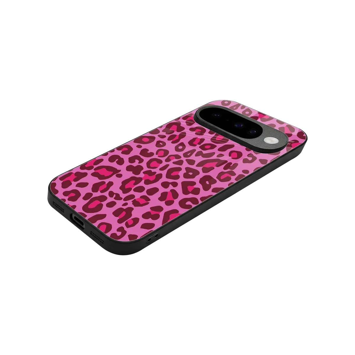 Leopard Pink stylish phone case for google pixel 10 | glossy glass and slim fit
