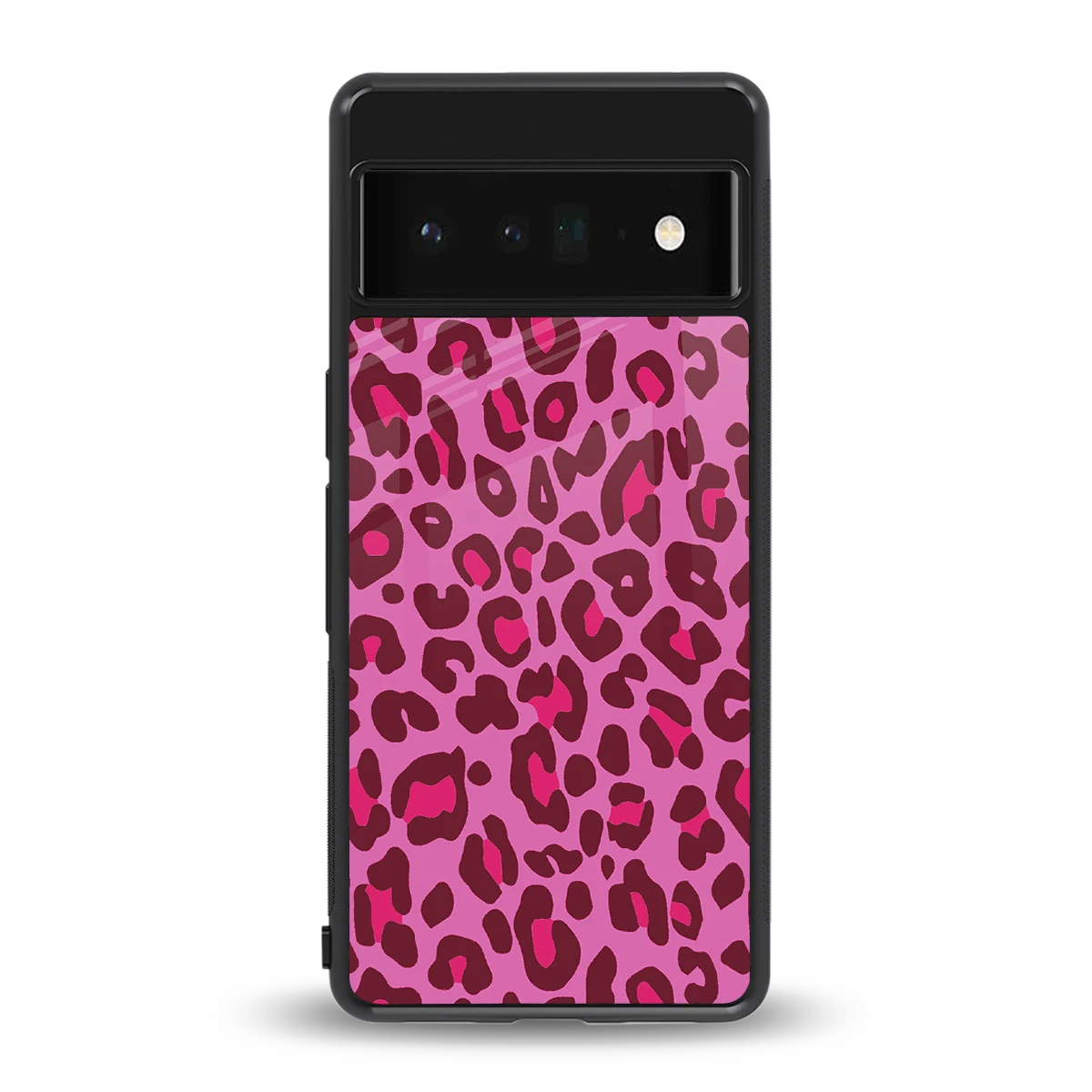 Leopard Pink back phone cover | glass case for google pixel 6 pro