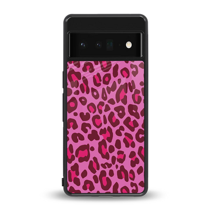 Leopard Pink back phone cover | glass case for google pixel 6 pro