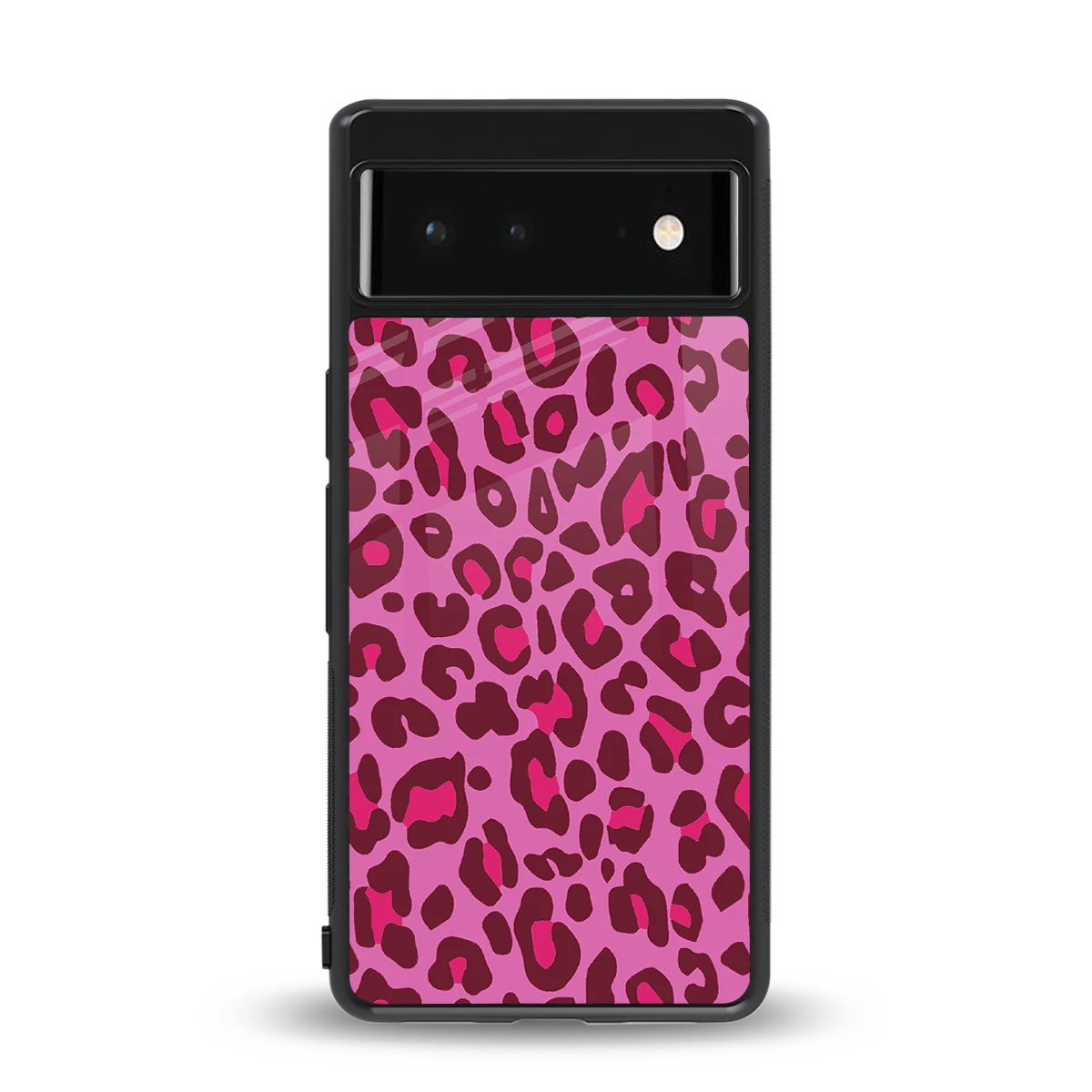 Leopard Pink back phone cover | glass case for google pixel 6