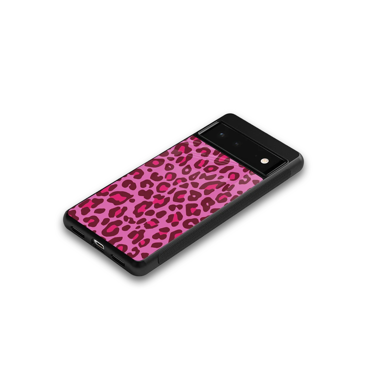 Leopard Pink google pixel 6 mobile cover | shockproof glass phone case