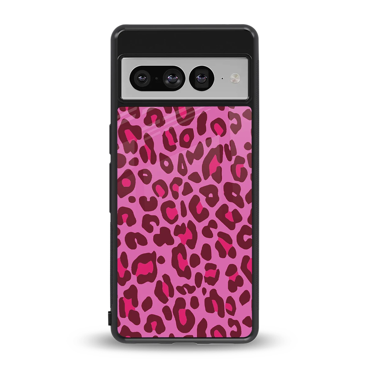 Leopard Pink back phone cover | glass case for google pixel 7 pro