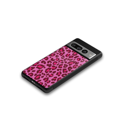 Leopard Pink google pixel 7 pro mobile cover | shockproof glass phone case