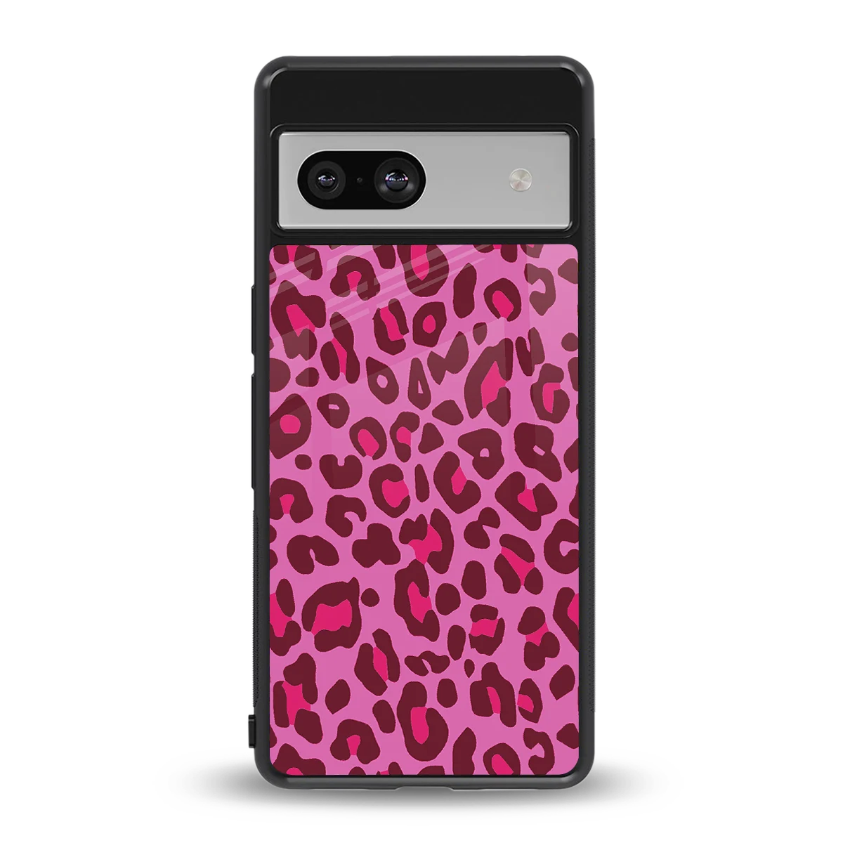 Leopard Pink back phone cover | glass case for google pixel 7a