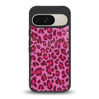 Leopard Pink back phone cover | glass case for google pixel 9