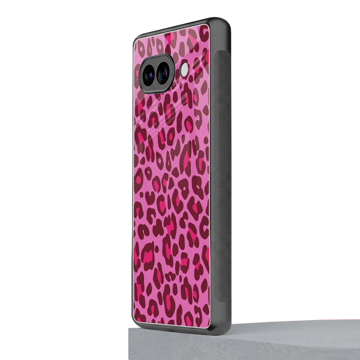 Leopard Pink google pixel 10a mobile cover | shockproof glass phone case