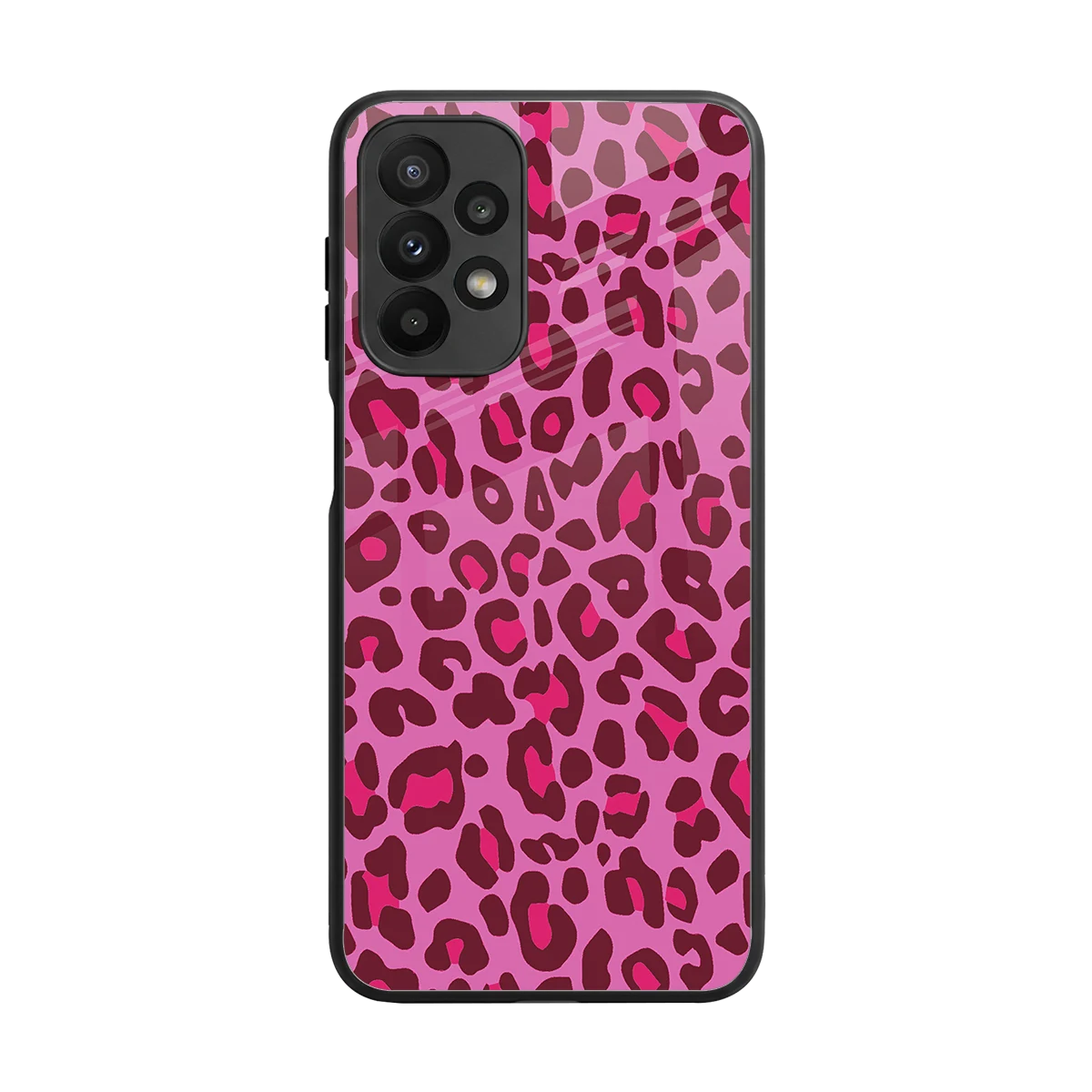 Leopard Pink back phone cover | glass case for samsung galaxy a23