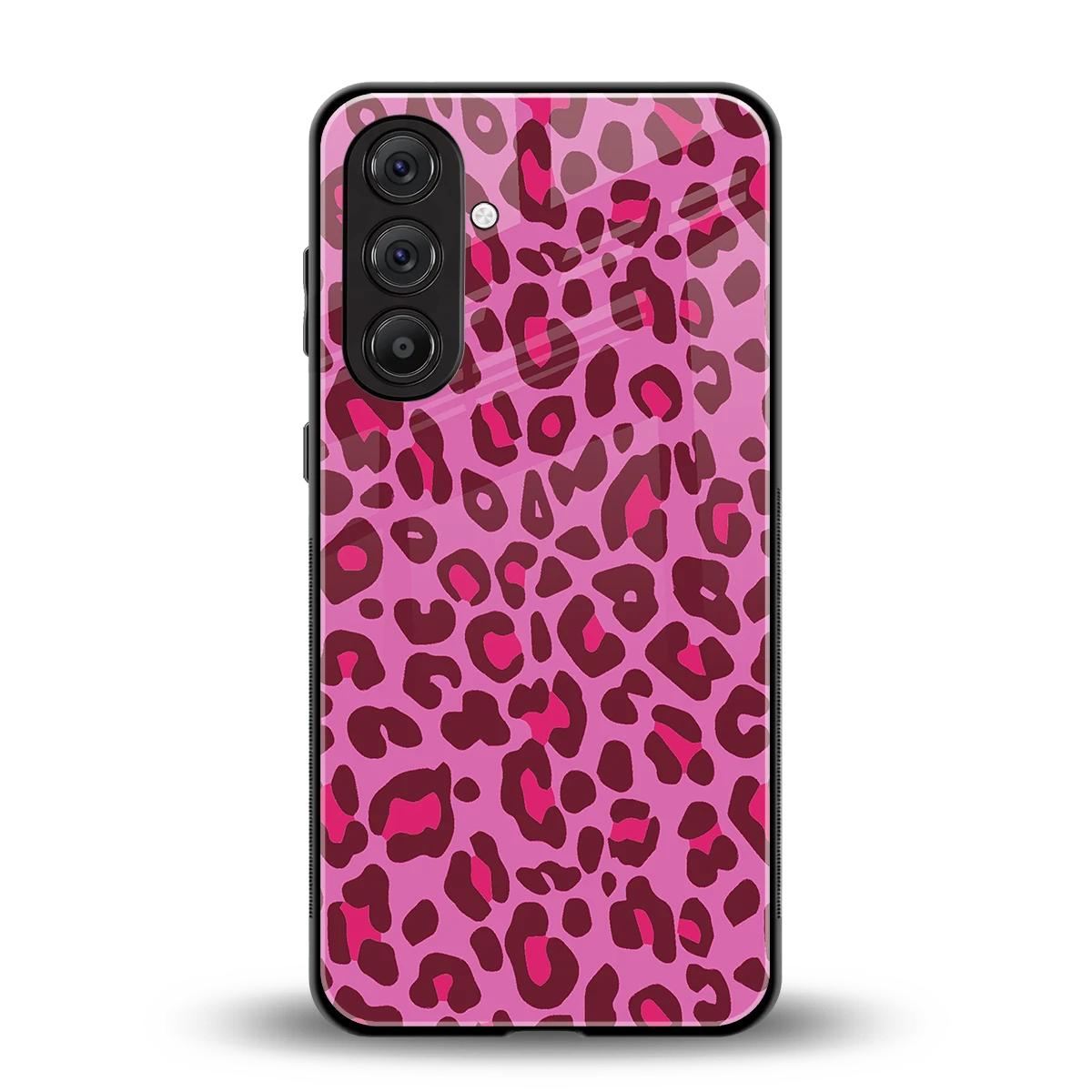 Leopard Pink back phone cover | glass case for samsung galaxy m36 5g