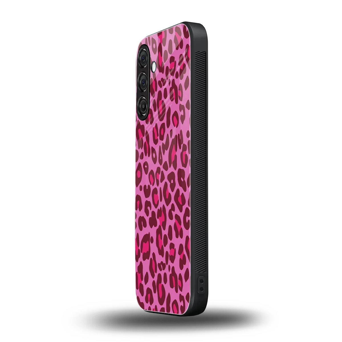 Leopard Pink samsung galaxy m36 5g mobile cover | shockproof glass phone case