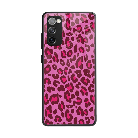 Leopard Pink back phone cover | glass case for samsung galaxy s20 fe