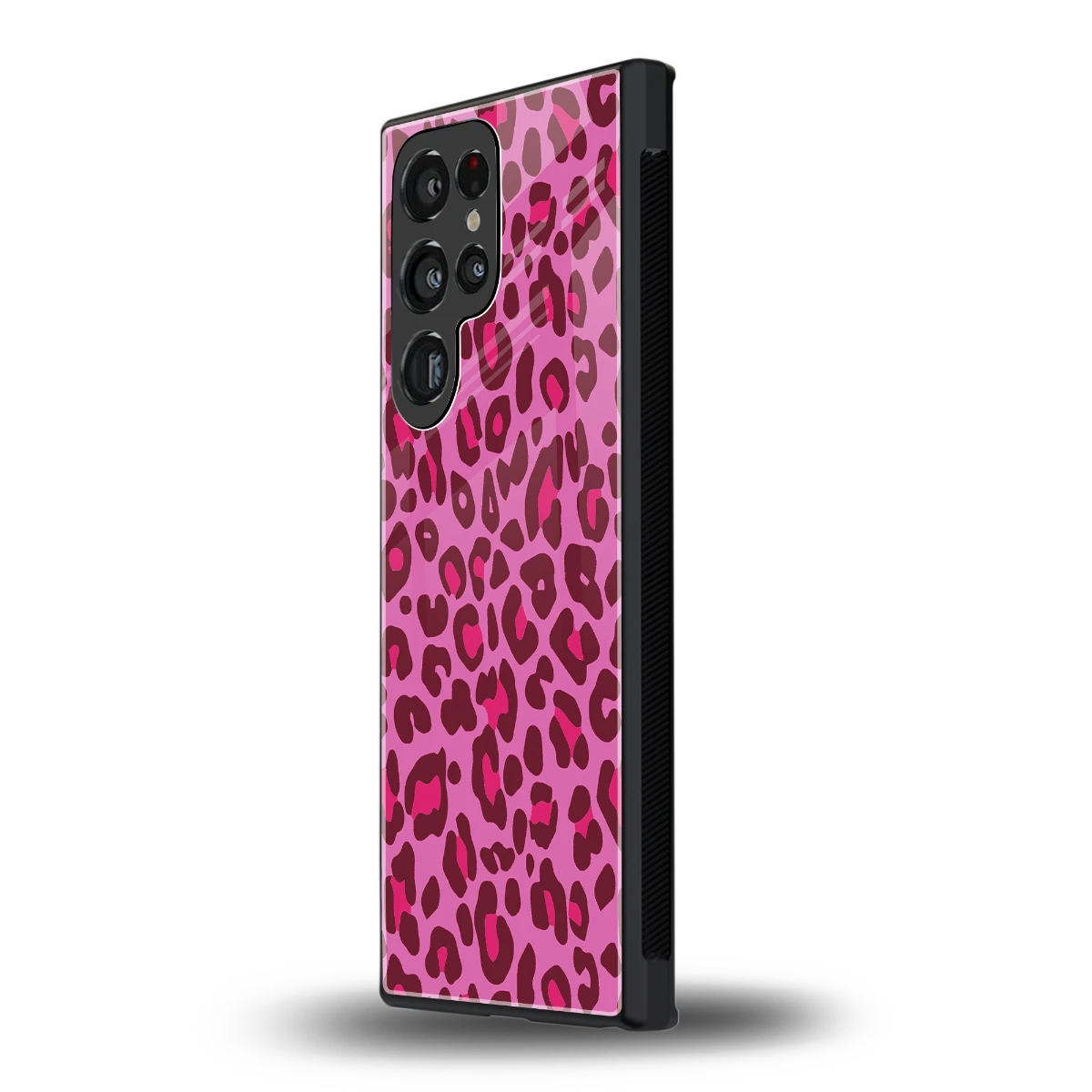 Leopard Pink samsung galaxy s24 ultra mobile cover | shockproof glass phone case