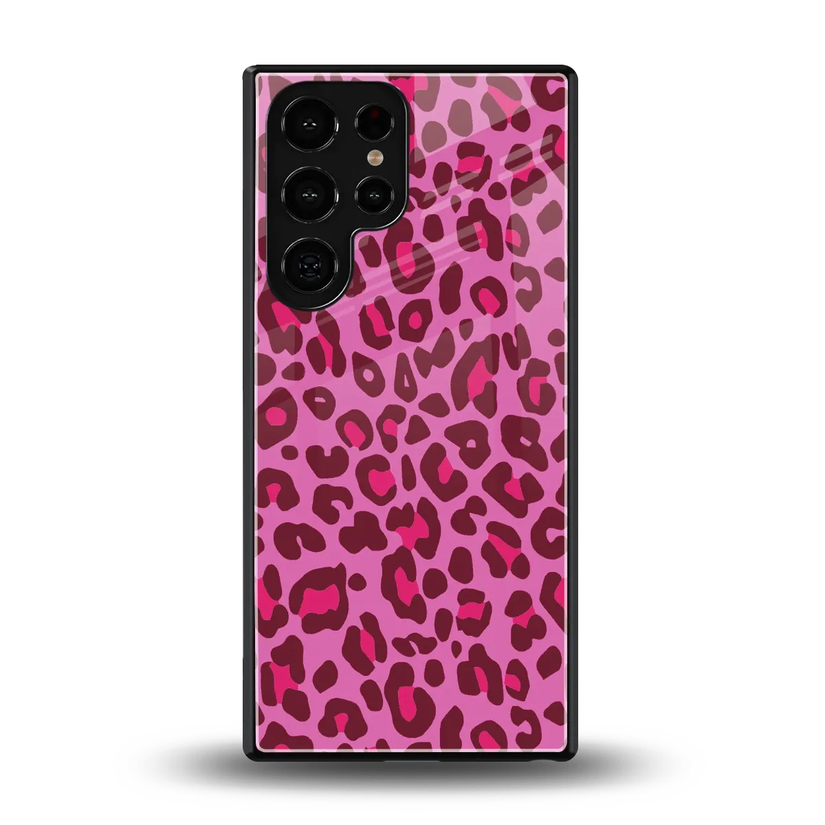 Leopard Pink back phone cover | glass case for samsung galaxy s26 ultra