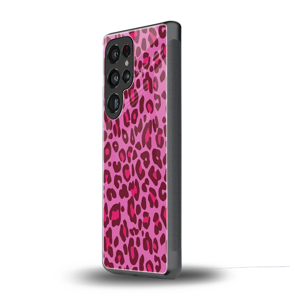 Leopard Pink samsung galaxy s25 ultra mobile cover | shockproof glass phone case