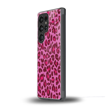 Leopard Pink samsung galaxy s26 ultra mobile cover | shockproof glass phone case