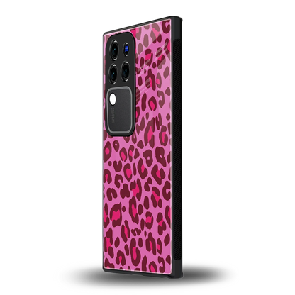Leopard Pinkvivo v30 pro mobile cover | shockproof glass phone case