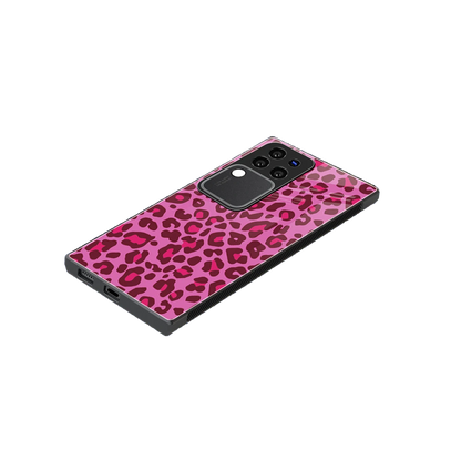 Leopard Pink stylish phone case forvivo v30 pro | glossy glass and slim fit