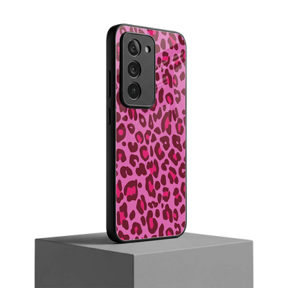 Leopard Pink redmi 15 5g mobile cover | shockproof glass phone case