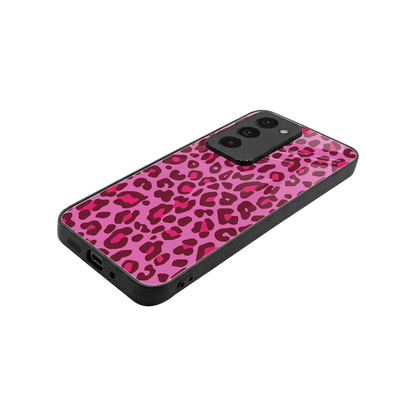 Leopard Pink stylish phone case for redmi 15 5g | glossy glass and slim fit