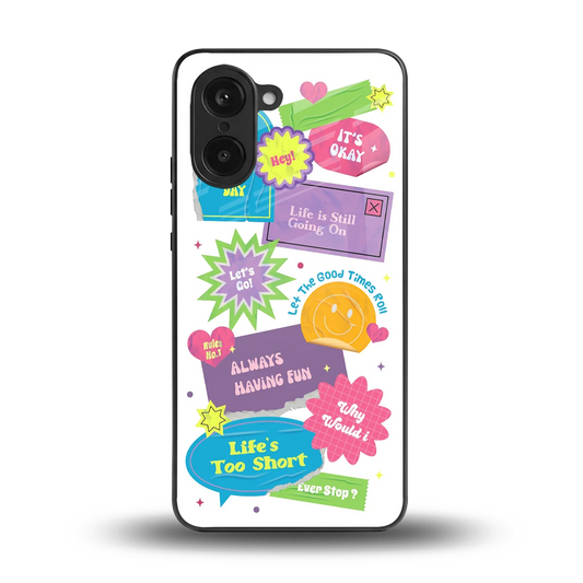Lesss Go back phone cover | glass case for oneplus nord ce5 5g