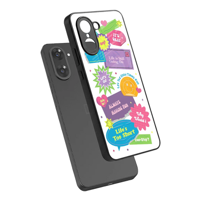 Lesss Go sleek oneplus nord ce5 5g cover with tempered glass back and TPU edges