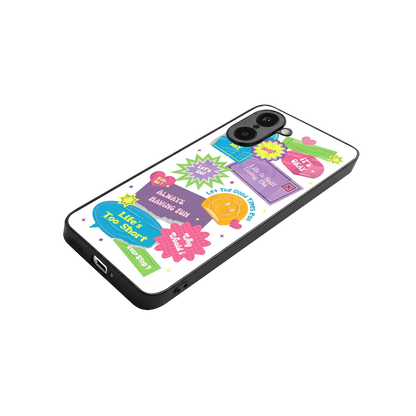 Lesss Go stylish phone case for oneplus nord ce5 5g | glossy glass and slim fit