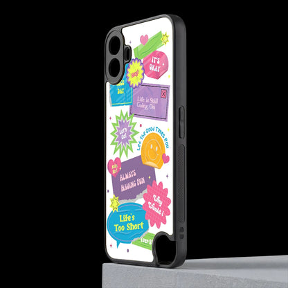 Lesss Go cmf nothing phone 1 mobile cover | shockproof glass phone case
