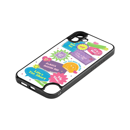 Lesss Go stylish phone case for cmf nothing phone 1 | glossy glass and slim fit
