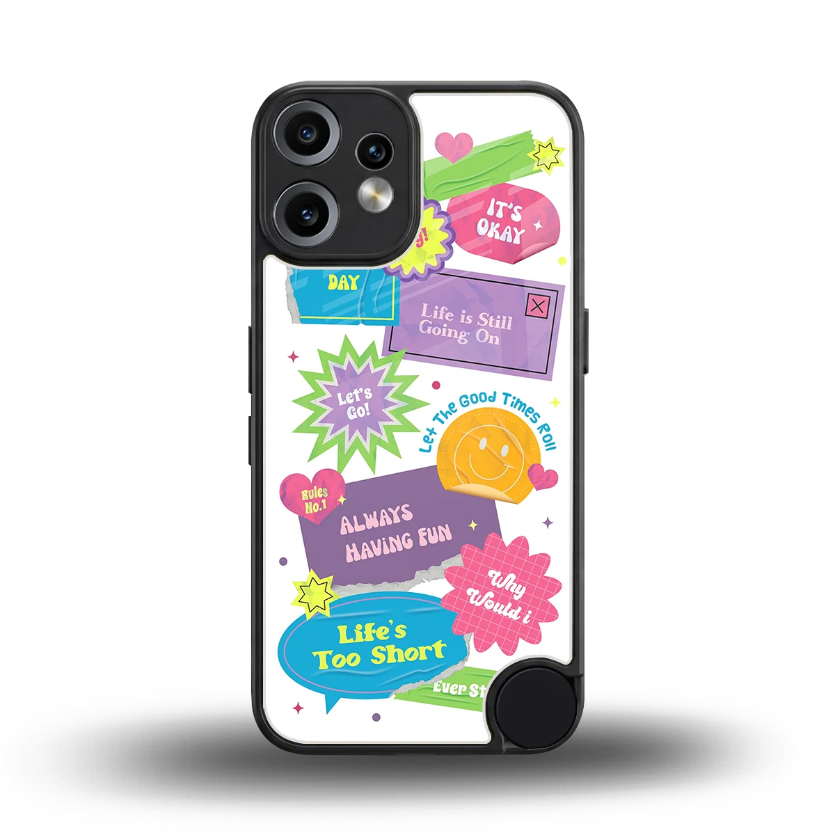 Lesss Go back phone cover | glass case for cmf nothing phone 2 pro
