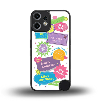 Lesss Go back phone cover | glass case for cmf nothing phone 2 pro