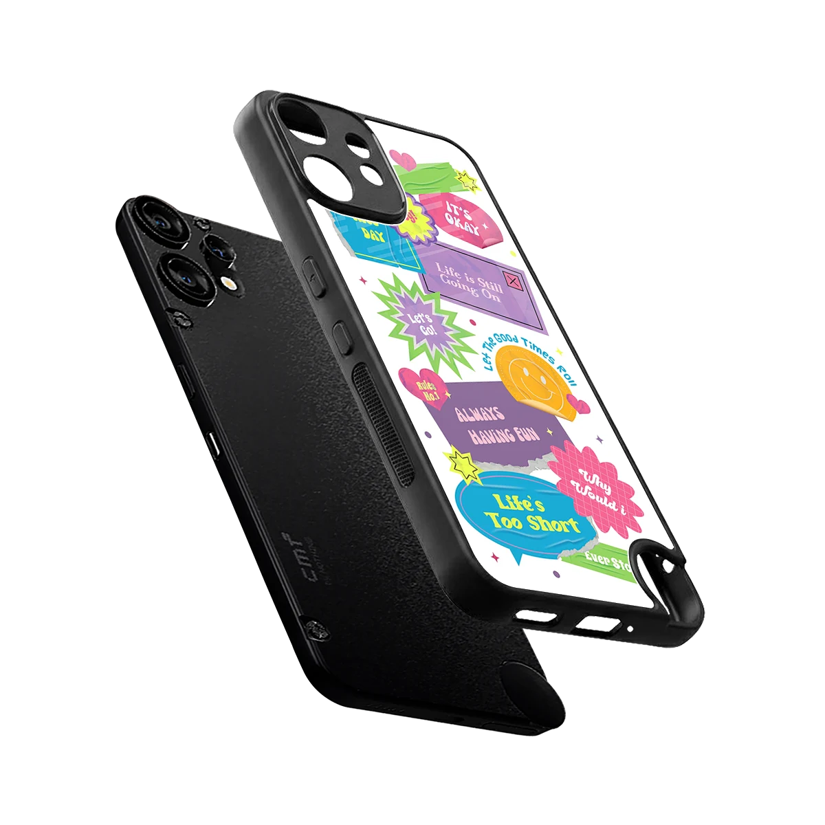 Lesss Go sleek cmf nothing phone 2 pro cover with tempered glass back and TPU edges