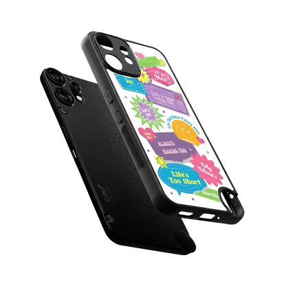 Lesss Go sleek cmf nothing phone 2 pro cover with tempered glass back and TPU edges