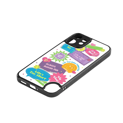Lesss Go stylish phone case for cmf nothing phone 2 pro | glossy glass and slim fit