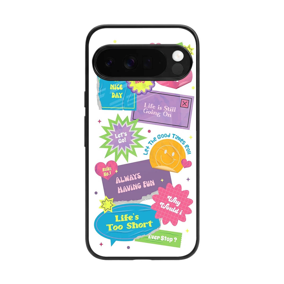 Lesss Go back phone cover | glass case for google pixel 10 pro xl