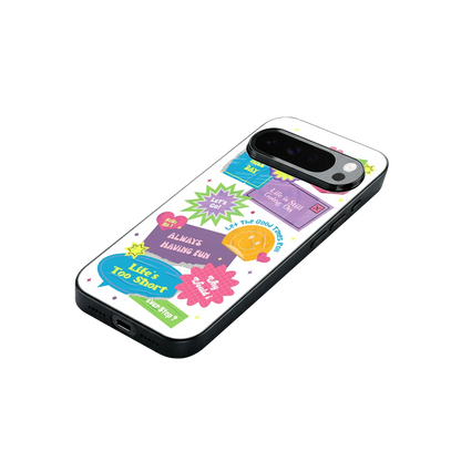 Lesss Go stylish phone case for google pixel 10 pro xl | glossy glass and slim fit