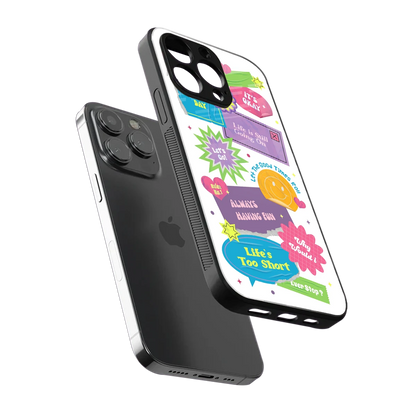 Lesss Go sleek iphone 14 pro max cover with tempered glass back and TPU edges