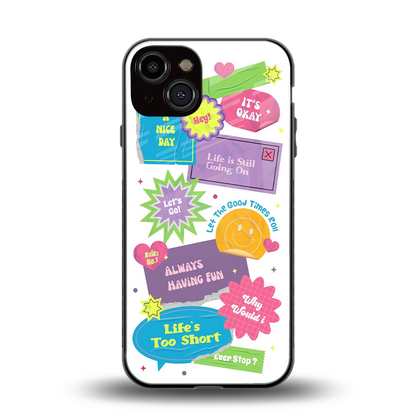 Lesss Go back phone cover | glass case for iphone 13
