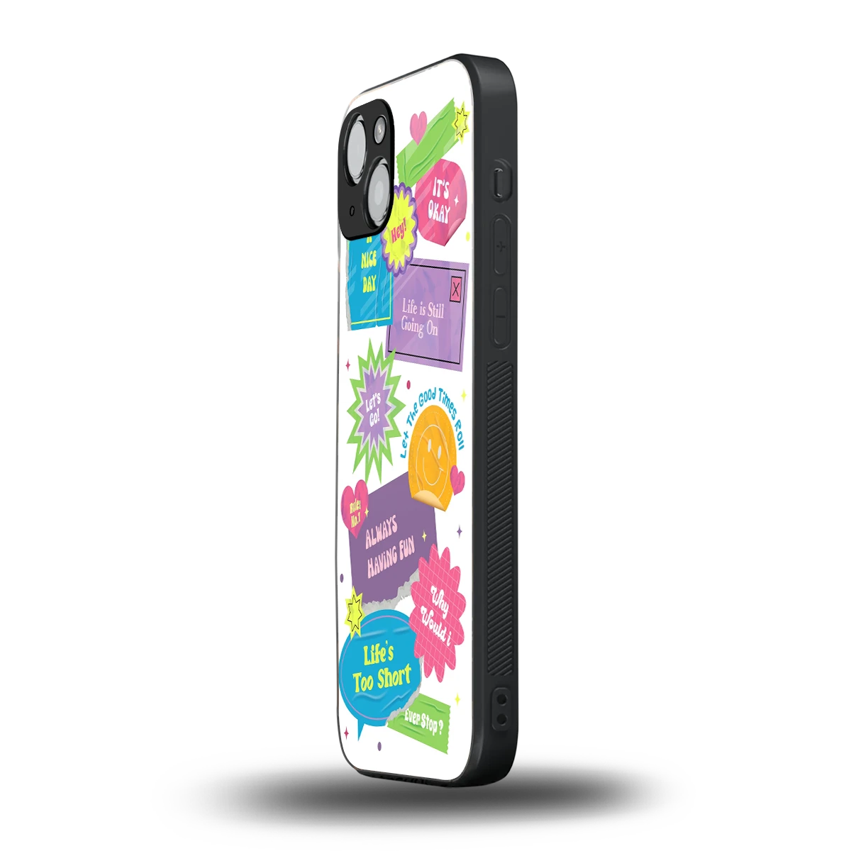 Lesss Go iphone 14 plus mobile cover | shockproof glass phone case