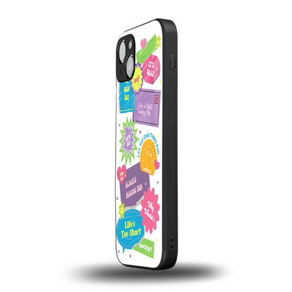 Lesss Go iphone 14 plus mobile cover | shockproof glass phone case