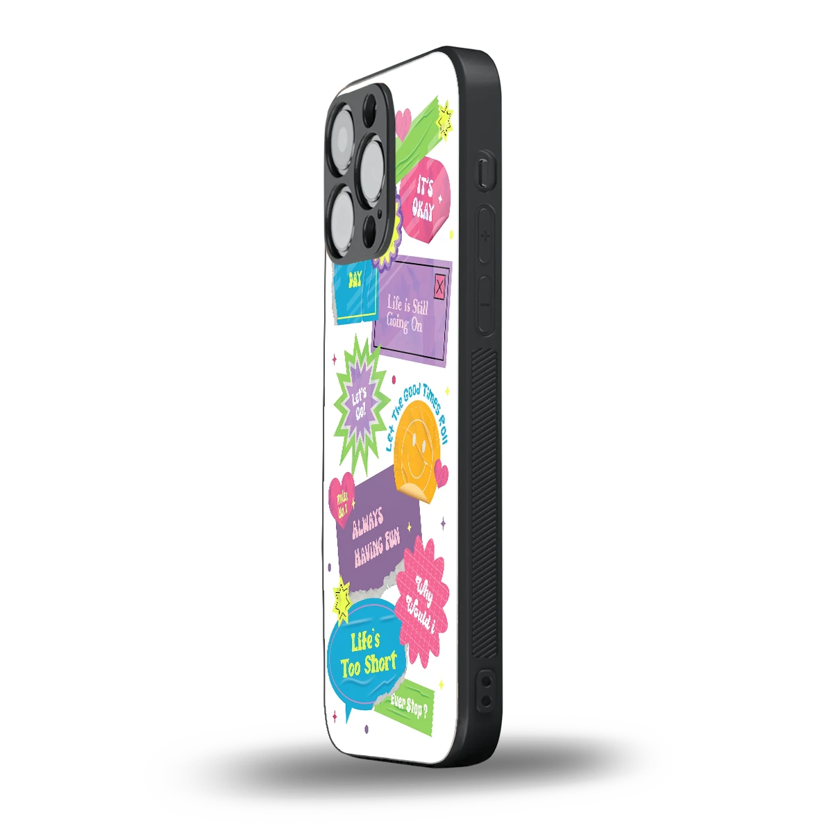 Lesss Go iphone 15 pro max mobile cover | shockproof glass phone case