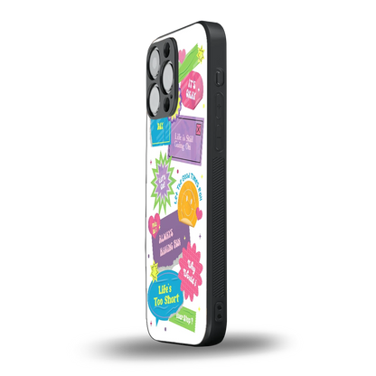 Lesss Go iphone 15 pro max mobile cover | shockproof glass phone case